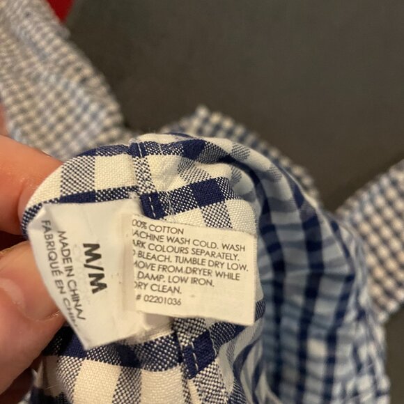 CLUB MONACO 100% Cotton Check SHIRT, SLIM fit - Picture 5 of 5